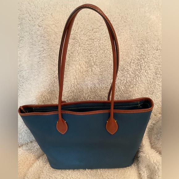 Dooney & Bourke Pebble Grain Leather Tote, in Jeans Blue - Picture 3 of 9